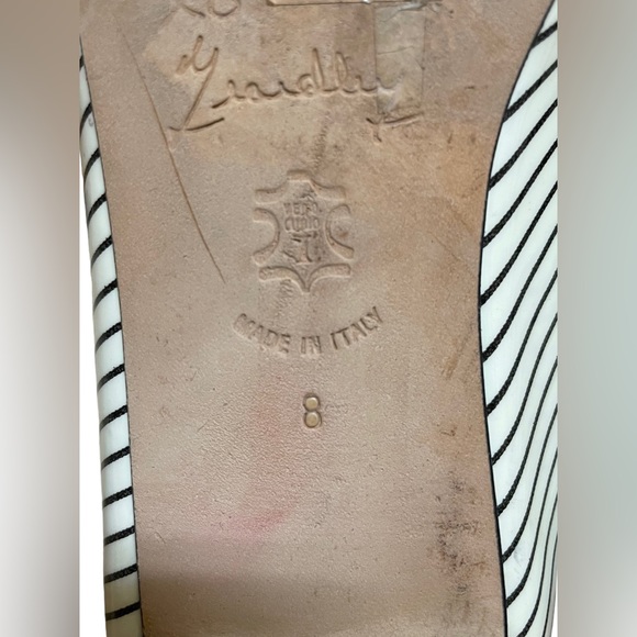 Marchez Vous Stripe Ballet Petra Flats - Picture 7 of 8